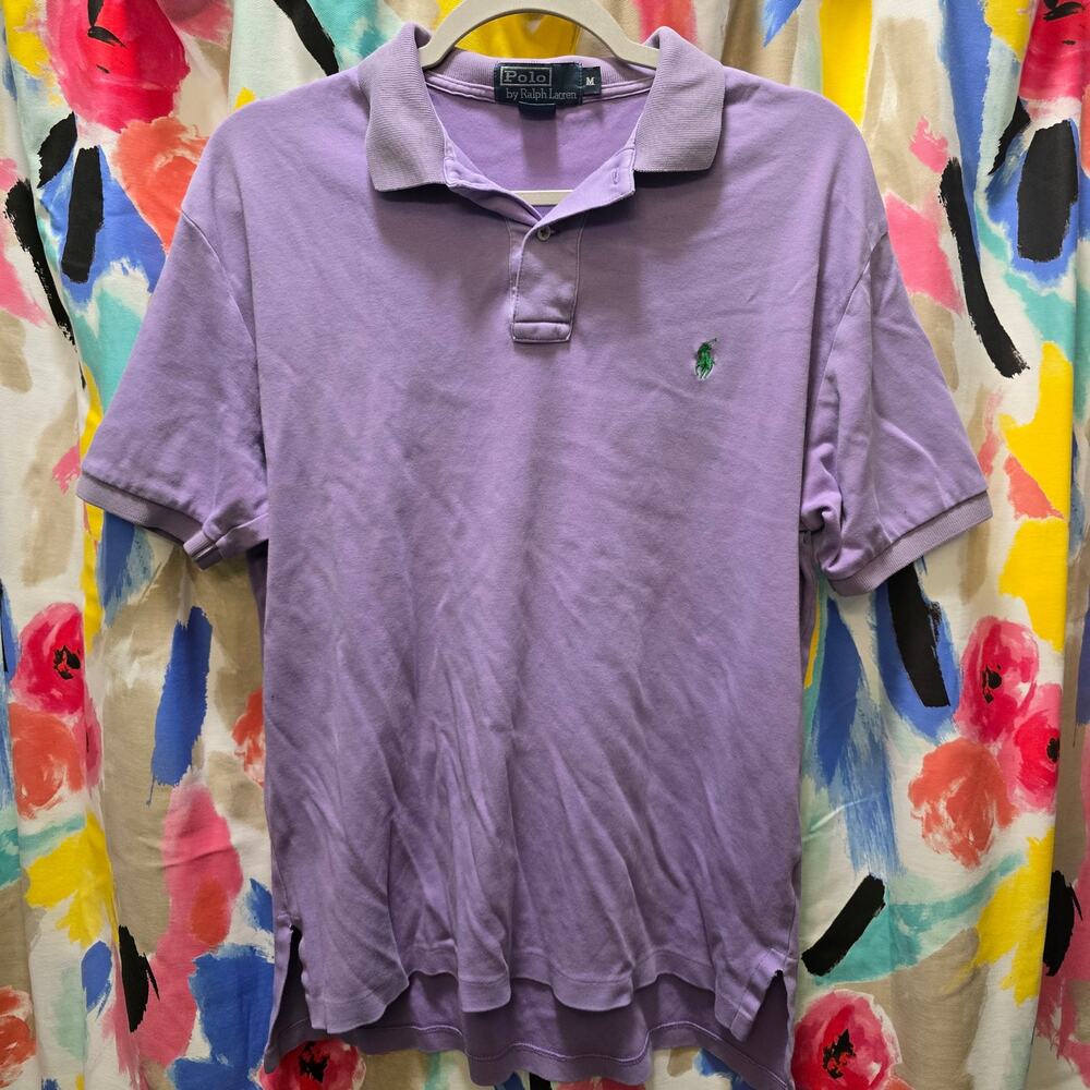 Polo Ralph Lauren light purple short sleeve mens polo shirt‎ medium
